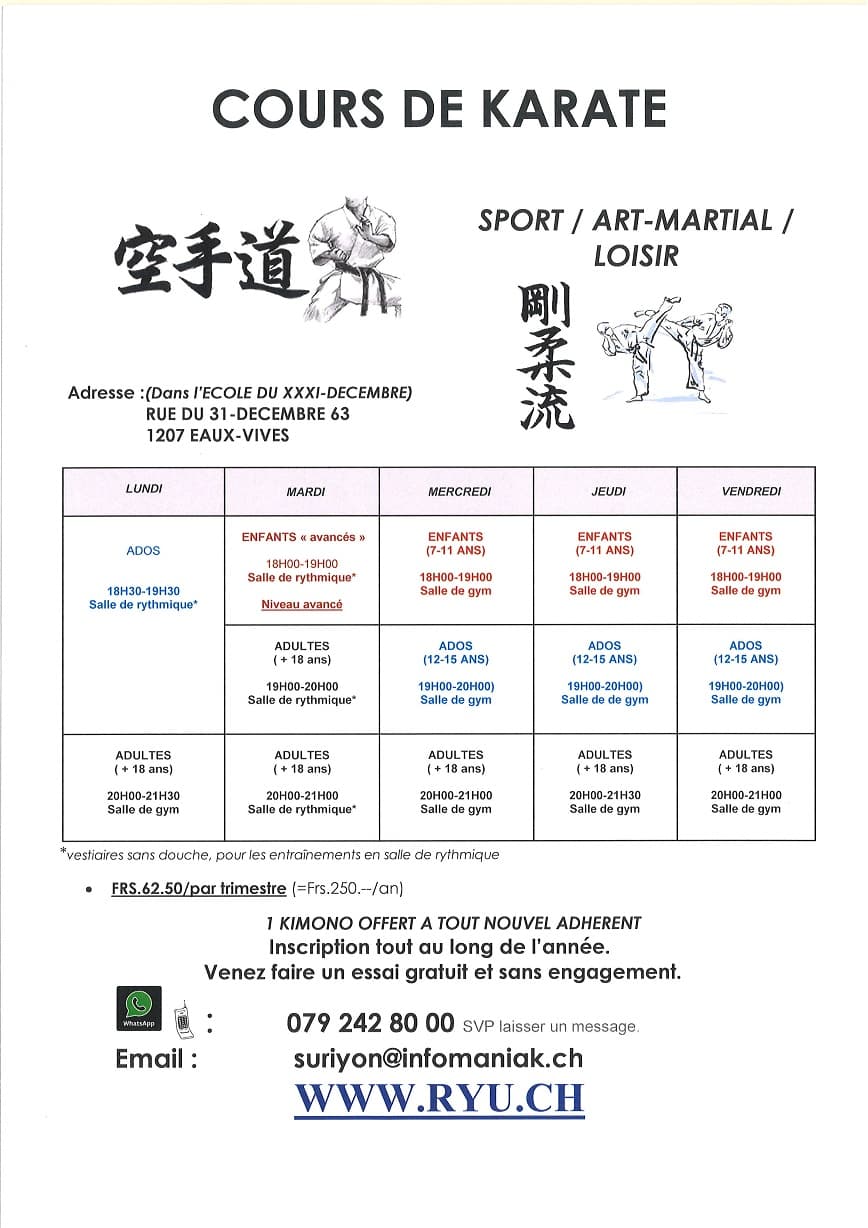 Karate Genève - karate in Genève