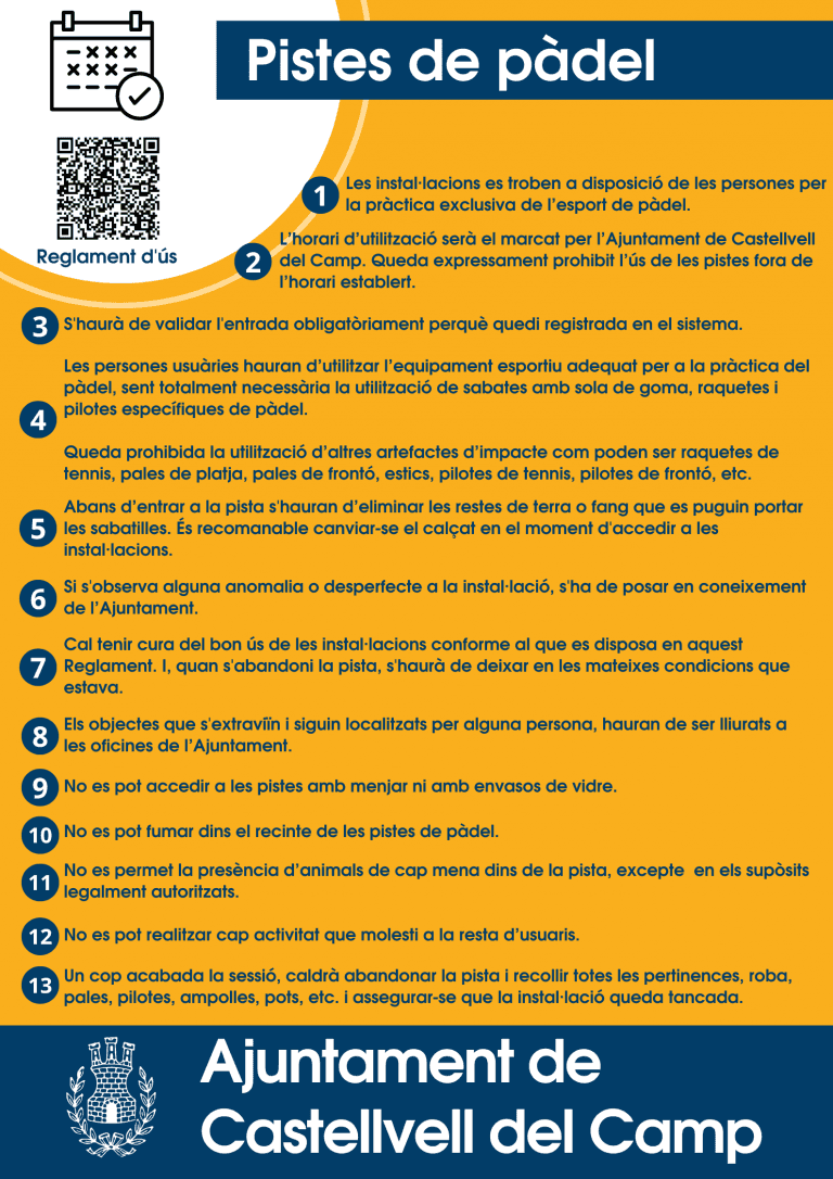 Pistes de pàdel - Castellvell del Camp - padel 