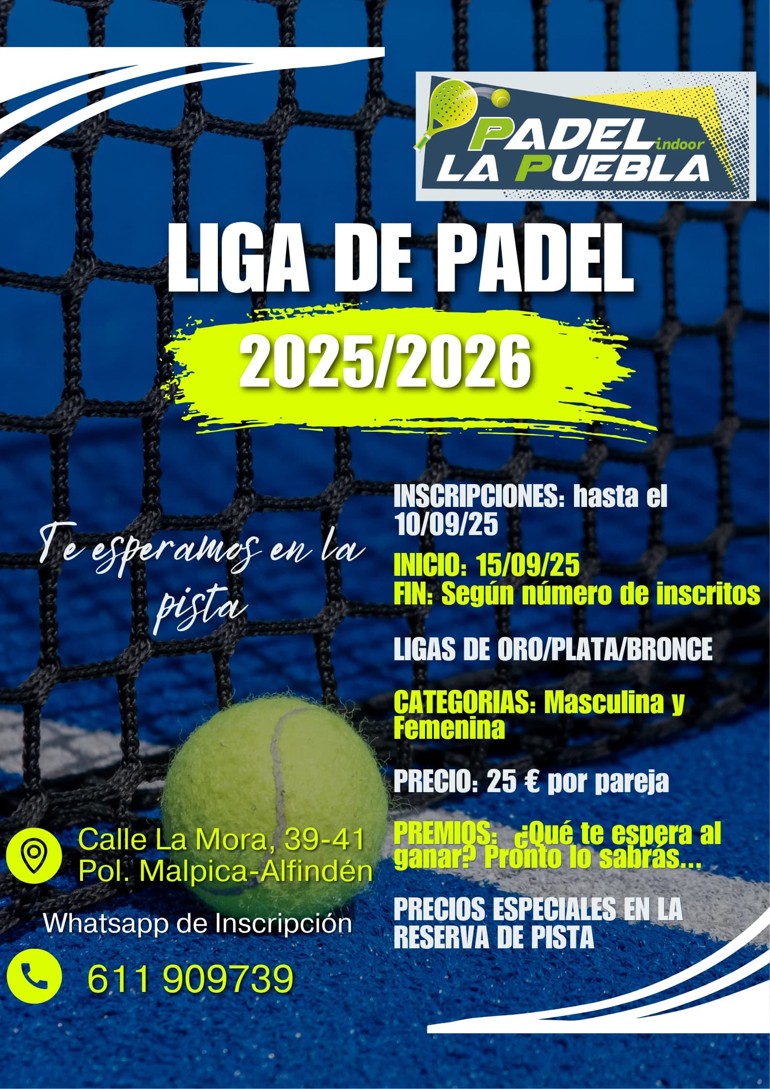 Pista de Pàdel de La Puebla de Valverde. - padel in La Puebla de Valverde