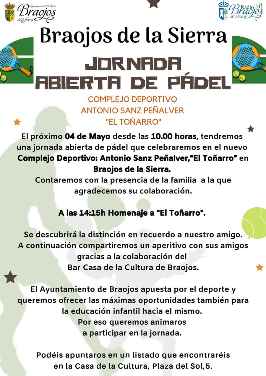 Complejo deportivo el Toñarro - padel in Braojos de la Sierra