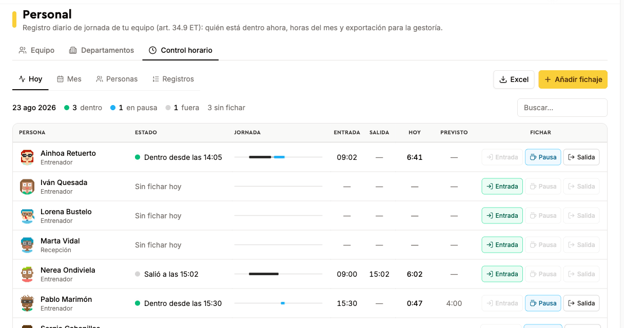 Registro horario digital en clubes deportivos: quĆ© exige la ley, quĆ© cambia y cómo cumplir (guĆa 2026)