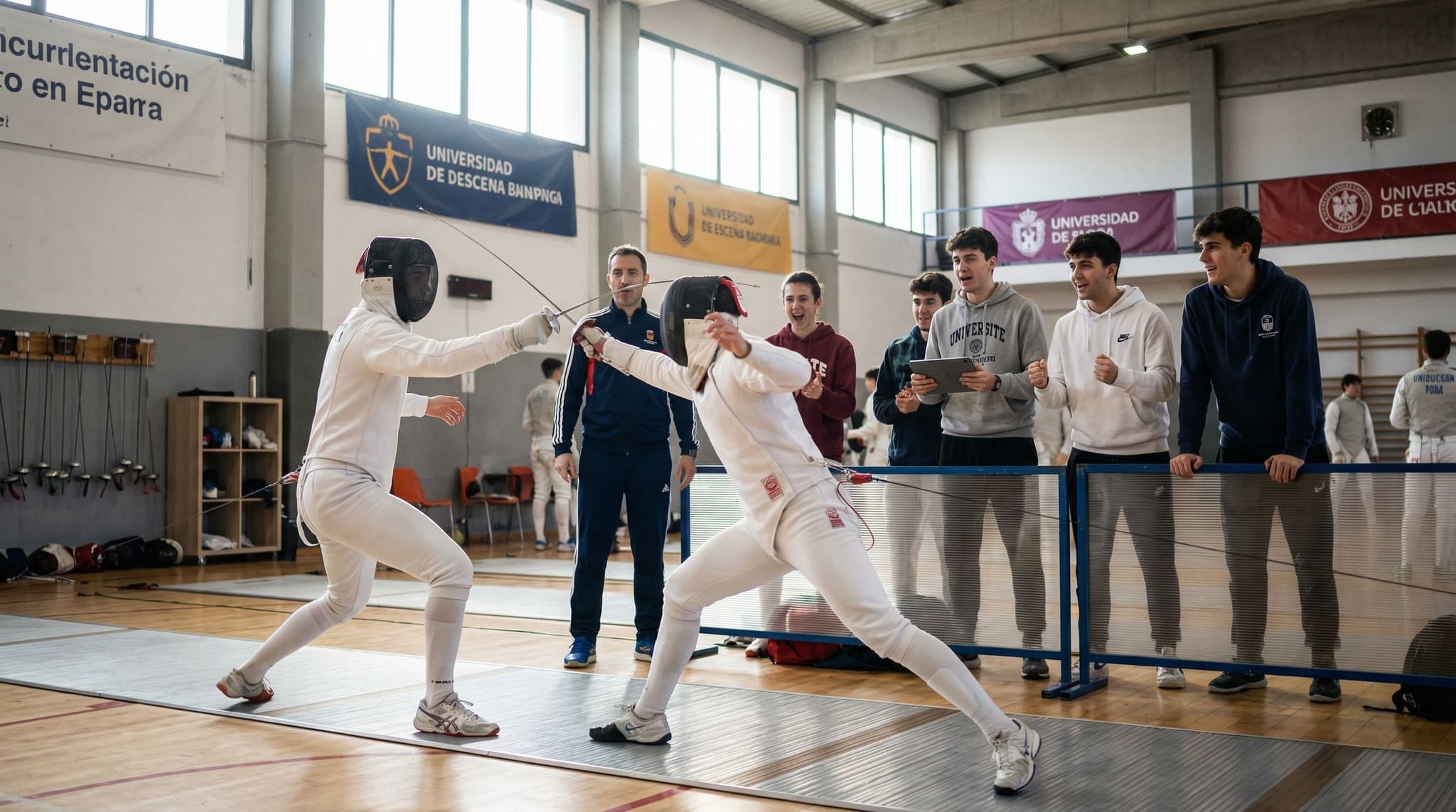 Esgrima en España 2026: solo 300 clubs, pero con crecimiento imparable en universidades